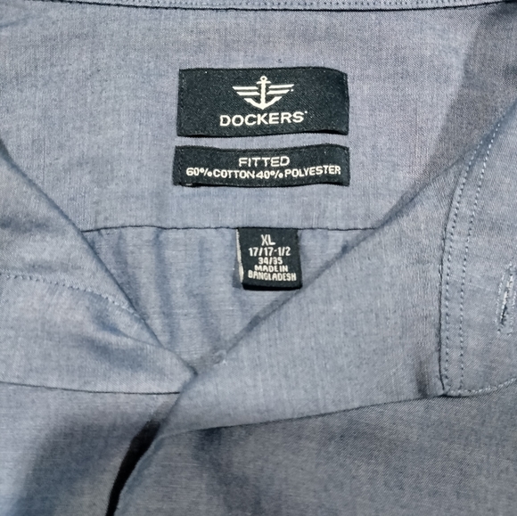 Docker's Long Sleeve Fitted Dress Shirt - Picture 5 of 5